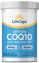 LifeCaps CoQ10 200mg - Ultimate CoQ10 - Ultimate høy absorpsjon Q10 kosttilskudd - 60 greve