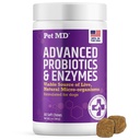 Kjæledyr MD Probiotika & Enzymer for hunder - Gut Helse Chews med prebiotika - Digestiv aid for hunder med oppsett mage, diarrea, galning, eller gass - Funksjonelle probiotika for hunder - 60 ct