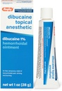 Rugby Dibucaine Topical Anestetisk 1% Hemorroid Ointment - smerte lindring krem for kløe og brenne, hemorroid behandling, anti kløe krem 1 Oz (1 pakke)