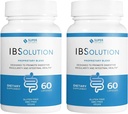 IBsolusjon - Digestiv helse Supplement, Gas, Bloating, Diarré, Diarré lindring, Magesmerter, Med Psyllium, fremme regelmessighet, Støtter Gut helse, laget i USA - 60 Vegan Kapsler, 2-Pack