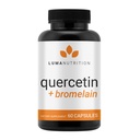 Luma Nutrition Quercetin 500mg - Quercetin med Bromelain Supplement - Antioksidant - Immunstøtte - Vegan & Glutenfri - 60 Kapsler