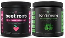 NutraChamps Beet Root Powder & Lions Mane Powder. Kraftig sirkulasjon og adaptogen blandinger