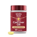 Seven Seas Cod Liver Oil Extra høy styrke 60 kapsler