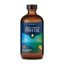 GNC trippel styrke fisk olje flytende Supplement, Wild Deep Ocean Fanget. med 1000mg EPA DHA Omega 3s, for, hjerte, hjerne, hud, øye, felles helse, naturlig oransje flavor, 8 fl Oz, 47 serveringer
