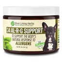 Silver Lining Urter 34 Canine Al-R-G - Herbal Allergi Supplement for hunder - Naturlig Allergi Støtte for hunder - Øker en hunds sunn, normal og naturlig respons på Allergens - 2 Ounce Jar