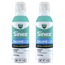 VICKS Sinex Saline Ekstra Styrke Nasal Spray, 3X Konsentrert * Drug Free Ultra Fine Mist, umiddelbart rydder Mucus, Ultra konsentrert til å fjerne kongestion raskt, trygt for daglig bruk, 5 OZ x 2