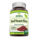 Herbal hemmeligheter rød yeast Rice 1200 mg per servering, 240 Veggie Capsules Supplement | Ikke-GMO | Glutenfri | Laget i USA
