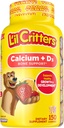 L’il Critters Kalsium + D3 daglig gummy Supplement for barn, for bein støtte, orange, jordbær og Cherry Flavors, 150 gummier