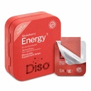 DISO - Energi - Fast-Dissolving Koffein Strips med vitaminer, Strawberry Flavor, Vegan, Sukkerfri, høy absorpsjon, Glutenfri, Individuelt ompakket, 30 Oppløselige Strips