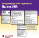 Glenmark Therapeutics Esomeprazol Magnesium USP 20mg, forsinket release kapsler, behandler hyppig hjertebrann, 42 kapsler