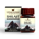 Upakarma Ayurveda 100% ren Shilajit 90 kapsler for styrke, Stamina, Immune Support, Naturlig kilde til Fulvic Acid & Trace Minerals-1000 MG for 2 kapsler (daglig dosering), 45 dagers forsyning - Pakke med 1