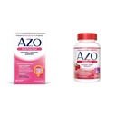 AZO Dual Protection | Urin + Vaginal Support* | Prebiotic Plus klinisk bevist kvinners probiotika | begynner å jobbe innen 24 timer | Non-GMO | 30 Count & Cranberry Urinal Tract Health Supplement