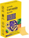 Turmeric Curcumin Strips fra gurkemeie Root Extract, Piperine, Vitamin C, vitamin K2, ikke GMO, sukkerfri, kan støtte lever - 30 Oral Strips (Orange)