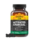 Country Life Coconut Aktivert Charcoal Capsules, 260mg - Naturlig Charcoal Supplement for gass og blomstrende relief - Glutenfri, 100 vegansk kapsler