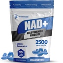 LABSRX Liposomal NAD+ Supplement - Tredjeparts testet NAD Softgels Nicotinamid Riboside Resveratrol - 2500mg Liposomal NAD Supplement for kvinner - Longevity Support - laget i USA