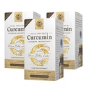 Solgar Full Spectrum Curcumin - 60 LiCaps, Pakke med 3 - Superior Absorpsjon - Hjerne, Joint & Immune Health - Non-GMO, Vegan, Glutenfri, Dairy Free - 180 Total Services