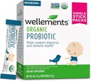 Wellements Organic Probiotic Stick Packs | Støtter Digestive og immune helse for spedbarn, babyer og tilhengere | Flavorless og lett å bruke | Non-GMO og Topp 9 Allergen Free | 30ct