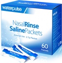 Vannpuls 60 Nasal Rinse Packets, Effektive Neti Pot Salt Packets, Nasal Rinse Salt Packets Individuelt innpakket - Beleilig løsning for sinusitt, allergier og kald relief