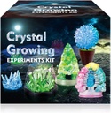 Unglinga Crystal Voksende Eksperiment Science Kits for barn, S.T.E.M prosjekter Lære pedagogiske leker Gaver Idea for gutter Jenter, Grow 5 Vibrante Crystals Making Kit