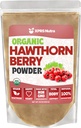 XPRS Nutra Organic Hawthorn Berry pulver - Premium USDA Organic Hawthorne Berry pulver for kardiovaskulær støtte - Vegan Vennlig Hearth Helse Supplement (16 Ounce)