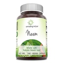 Amazing India Neem (Made med naturlig Neem Leaf) 500 mg Veggie Capsules Supplement | Ikke-GMO | Glutenfri | laget i USA | Egnet for vegetarianere (240)