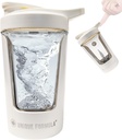 Electric Protein Shaker Flaske – 15oz USB oppladbare bærbare blandinger for proteinshake, smoothies & pre trening, Tritan-Safe, BPA-fri, Gym tilbehør, lekkasje bevis (hvite)