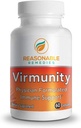 Virmunity - Immune Support Supplement, 60 kapsler for voksne, med vitamin C og E, Selenium, sink, antioksidanter, NAC og probiotika.