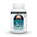 Kilde Naturals B-50 kompleks - støtter energiproduksjon* - 50 mg - 100 tabletter