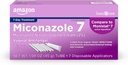 Basic Care Miconazole 7, Miconazole Nitrat Vaginal Cream 2 prosent, 7-dagers infeksjonsbehandling for kvinner, feminin behandling, 1,59 ounce (pakke med 1)