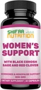 SHIFAA NUTRITION hormoner balanse & Menopause kosttilskudd for kvinner, Menopause Relief - Støtte for varme blits, Mood Swings w / svart cohosh & rød Clover Halal vitaminer, 30 serveringer