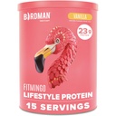 BIRDMAN Fitmingo Vegansk Protein pulver med inositol, Collagen Boosters, Hyaluronsyre og vitaminer | Lav karbohydrat, mørkefri, lav kalori | 23g Plante Basert Blåbær Protein pulver med Myo-Inositol