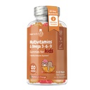 maxmedix Kids Multivitamin Gummies med Omega 3 6 9 - 120 Gummies (60 Serveringer) - Essential Kids Vitamin A, C, D & B12, Mineraler og næringsstoffer - Naturlig bringebær & orange Flavor - Tredjeparts testet