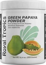 Royal Tropics Grønn Papaya pulver. Enzymer til digestiv støtte.