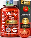 Lycopen Supplements for menn - USA laget prostata Supplements for menn med naturlig tomat ekstrakt - Ikke-GMO Lycopen Supplement for prostata, hud og antioksidant støtte - 120 Tell