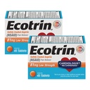 Ecotrin Lav styrke Safety Coated Aspirin, NSAID 81 mg, 45 count (2 Pack)