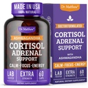 Dr. Matthew Cortisol Reduser Supplement for kvinner. Adrenal støtte med Ashwagandha, Rhodiola & Ginseng – En Detox Cocktail å senke kortisol og hjelp avslapning, rolig og hvilelig søvn