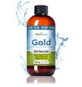 Colloidal Gold Liquid Organic Supplement av Nutrinoche - 100% ren Nano Gold Mineral - støtter mental klarhet, fokus og avslapning - 8 oz flaske - Vegan, Glutenfri - Crystalline - 30 ppm