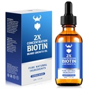 Beard Growth Oil - 2X Konsentrasjon Biotin Beard Olje for menn (2 oz) - Naturlig Mens Beard Oil med Argan olje, Jojoba olje og vitamin, Beard Growth Softener, Moisturizer (Sandalwood)