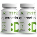 Quercetin 1000mg Per Serving (2 Pakke) 300 kapsler, høy biotilgjengelige Flavonoider, tredjepart testet, støtter sunn immunsystem, ikke-GMO, ingen gluten