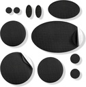 aZengear Repair Patches - Vanntett, Selvklebende, Tear-Cold-Heat-Resistant Nylon Polyester Fix Puffer Coats, Gear, Telter (11 stykker, Solid Black)
