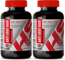 Folinsyre organisk - Anti Gray Hair Natural Formula - Hjelp å fremme hud helse (2 flasker)