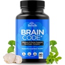 Brain Code Nootropic Brain Supplement for hukommelse og fokus | Støtter kognitiv helse og mental klarhet, forbedre konsentrasjon | 90 kapsler