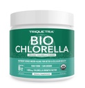 Organisk klorellapulver – rå & sol-Grown – Nutrient-Dense Green Algae med CGF (Chlorella Growth Factor), støtter generelt velvære og vitalitet – Vegansk-vennlig – 75 serveringer (225g)