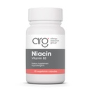 Allergi Forskningsgruppe Niacin Supplement - Vitamin B3 for menn og kvinner, Niacin med flush, Nikotinsyre, NAD, 250 mg vegetariske kapsler - 90 greve