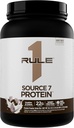 Regel 1 Kilde 7 Protein - Decadent Flavor, Velvety Smooth Texture, 22g Anytime Protein, og 10g naturlig forekommende EAAS Per Serving fra 7 Premium kilder (1,8 pund*, cookies og krem)