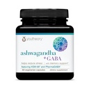 Youtheory Ashwagandha + GABA - Bruker organisk KSM-66-1 000 mg Ashwagandha & 100 mg GABA - Cortisol, Energi, Stress & Minne Support Supplement - 60 vegetariske kapsler (30-dagers forsyning)