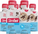 SlimFast Meal Replacement Shake, Original Cappuccino Delight, 10g Ready to Drink Protein For Vekttap, 11 Fl. Oz Flaske, 4 greve (Pack of 3) (Packing May Vary)