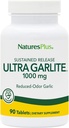 NaturesPlus Ultra Garlite 1000 mg - 90 tabletter - Redusert-Odor hvitløk - Næringsstøtte for fri-Radical Defense & Immune Health