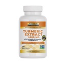Naturens Lab Turmeric Curcumin C3 Complex 1000mg - Turmeric Extract 1000mg & BioPerine 5mg Standardisert til 95%, fremmer kardiovaskulær, immun, felles, hud helse - 120 kapsler (60 dagers forsyning)