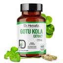 DR. Herbalist Gotu Kola Ekstrakt 550mg – 60 Vegan Capsules | 10:1 Ekstrakt = 5,500mg Raw Herb | Premium kvalitet | Non-GMO, Glutenfri | Daily Herbal Support | Centella asiatica Extract